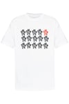 Multi Logo Cotton T-Shirt White Men