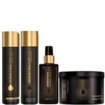 Sebastian Professional Dark Oil Shampoo, Conditioner, Mask and Styling Oil Regime Bundle