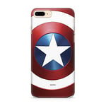 ERT GROUP Coque de téléphone Portable pour Apple Iphone 7 Plus/ 8 Plus Original et sous Licence Officielle Marvel Motif Captain America 025 adapté à la Forme du téléphone Portable, Coque en TPU