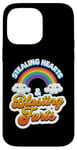 Coque pour iPhone 14 Pro Max Stealing Hearts & Blasting Pets Funny Valentines Rainbow