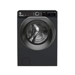 Hoover H-Wash 500 HD4106ABMCB Free Standing Washer Dryer, WiFi Connected, A Rated, 10KG/6KG, auto water&energy dosing, 1400 rpm, Black with chrome styling