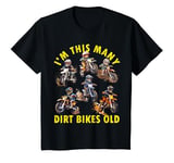 Youth 6 Year Old Boy I'm Six Dirt Bikes Old 6th Birthday Kids T-Shirt