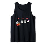 Halloween Christmas Santa Ghost Reindeer Hallow Cute Ghosts Tank Top