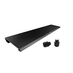 CHERRY AC 3.3, repose-poignet ergonomique et pied de support en aluminium, accessoires d’origine pour clavier de gaming CHERRY MX BOARD 3.0 S, fixation rapide, Noir