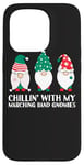 iPhone 15 Pro Chilling With My Marching Band Gnomies Funny Gnome Xmas PJs Case