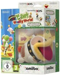 Pooshi & Yoshi's Wooly World + Figurine Amiibo Poochy De Laine 3ds