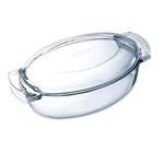 Pyrex Cocotte ovale en verre Blanc (Ecru) 5,8 l