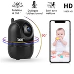 Merkmak - Babyphone Video Wi-Fi Camera Camera Moniteur Bebe Sans Fil Video Hd Avec Detecteur De Mouvement Automatique a Vision De Nuit