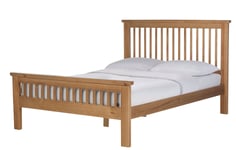 Ion Argos Home Aubrey Superking Wooden Bed Frame - Oak Stain Super King