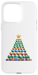 Coque pour iPhone 15 Pro Max Christmas Tree Haltère Poids Haltérophile Gymnase