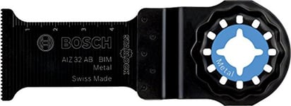 Bosch Professional 1x Lame de Scie Plongeante Starlock BIM AIZ 32 AB Metal (pour Métal Non Ferreux, Aluminium, Pierre, Plaques de Plâtre, 32 x 50 mm, Accessoire pour Starlock Multi-Outils)