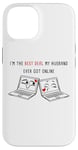 iPhone 14 Laptops in Love: Online Couples Valentine Soulmates Women's Case