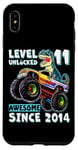 iPhone XS Max Level 11 Unlocked T Rex Monster Truck Dinosaur 11th Birthday Case