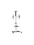 LogiLink TV/monitor cart 37-70" height adjustable 50 kg max. 50 kg 70" 200 x 200 mm