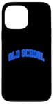 Coque pour iPhone 13 Pro Max Graphique bleu royal Old School Royal Blue Graphic