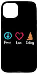 Coque pour iPhone 15 Plus Peace Love Sailing Captain Boat Sport