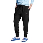 Champion Men's Reverse Weave Joggers, Comfortable, Fleece Pants, 30.5" Sweatpants, Black/C Logo, 3X-Large