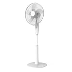 Cecotec Ventilateur sur Pied EnergySilence 1010 ExtremeFlow. 10 Pales de 16" (40 cm) de Diamètre, Oscillant, 6 Vitesses, Moteur en Cuivre, Minuterie de 15 Heures, 60 W.