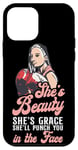 iPhone 12 mini Boxing Girl Vintage She'S Beauty She'S Grace She'Ll Punch Case