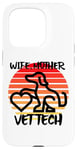 Coque pour iPhone 15 Pro Wife Mother Vet Tch, vétérinaire, famille, chien, chat, animal de compagnie