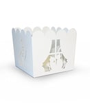 Alubox Kalì Cache-Pot, Acier Moderne 26x26x23 cm Bianco