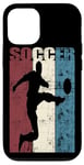 Coque pour iPhone 12/12 Pro Ballon de football vintage effet vieilli