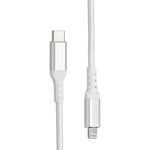 Fuj:tech Lightning - USB-C -kaapeli, 1 m, valkoinen