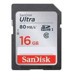 Minneskort 16GB SDHC Ultra Class 10