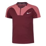 Nike Dri-Fit Advantage Court Slim UL RG Polo Hommes - Rouge Foncé , Vieux Rose