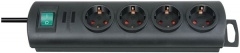 Brennenstuhl – Power strip, 4xCEE 7/3, 1xCEE 7/7, switch, increased touch protection, 1.5m cable, 