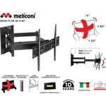 MELICONI 480867 Support mural TV pantographe Slim600 SDRP PLUS pour TV de 50'' a 82'' -127-208 cm- + cabl