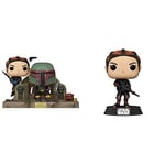 Funko 58391 POP Moment: Mandalorian- Boba Fett & Fennec Shand Multicolor & 54526 POP Star Wars: Mandalorian- Fennec Shand