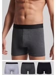 Superdry Organic Cotton Blend Trunks, Pack of 3