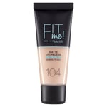 Maybelline Matte+Poreless with clay - Soft Ivory 104