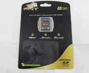 PNY Optima 2GB SD Secure Digital Flash Memory Card (P-SD2GB-EF)