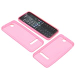 Bag for Nokia Asha 206 Phone Case Protection TPU Rubber Pink