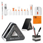 K&F Concept Keyboard Cleaner Kit, Electronics Cleaning Laptop Cleaning Kit Electronics Tool, 25 in 1 Multi-Tool Kit for Phones, Tablet, Computer, PC Monitor, TV Camera Lens with 10ml Mist Spray