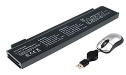 Amsahr LG925C2240F-05 Batterie de Remplacement avec Mini Optique Souris pour Ordinateur Portable Noir