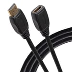 Maplin HDMI Extension Cable 3m, 4K 30Hz Male to Female Adapter, Ultra HD High Speed, ARC/HDR/3D, Ethernet, Compatible with TVs, Monitor, PS4/5, Xbox, Projector, Soundbar, Sky Box, PC, Laptop, Apple TV