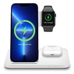 3in1  Wireless Charger Stand Dock For iWatch 7/SE/6/5/4/3 iPhone 13 Pro 14 XS