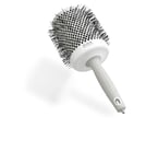 Olivia Garden Expert Blowout Shine – Blanc & Gris - 80 - Brosse ronde en céramique antistatique pour brushing brillant et sans frisottis