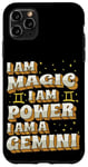 Coque pour iPhone 11 Pro Max Magique Gemini Power Zodiac Girl Horoscope Anniversaire