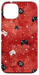 Coque pour iPhone 13 Rouge aquarelle à pois Gamer Duty Call Gaming Legend