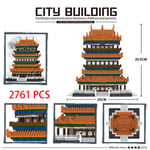 Mikrotiilet Mini Blocks Arkkitehtuuri Kielletty kaupunki -sarja Malli Rakennussarjat Lastenlelu Chinoiserie Keisarillisen palatsin vartiotorni