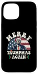 Coque pour iPhone 15 Joyeux Noël de Trump : encore un jeu de mots drôle