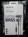 Sony MDR-XB75AP B Earphones Heavy Bass Model In-ear Type Black