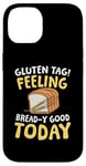 Coque pour iPhone 14 Étiquette gluten Se sentir bien aujourd'hui pour un régime sans pain