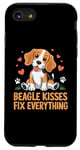 Coque pour iPhone SE (2020) / 7 / 8 Beagle Kisses Fix Everything Beagles Chien