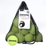 Gamma Sports Seau ou sac de sans pression Balles de tennis – robuste et réutilisables Poly Seau ou sac en maille filet pour un transport facile – Bucket-o-balls – Bag-o-balls (18-pack ou 48-pack des boules), Bag of Balls (12)