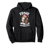 Merry Christmas British Long Hair Cat Frohe Weihnachten Pullover Hoodie